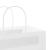 Pungi de hârtie 250 buc cu mânere albe 32x22x28 cm GartenMobel Dekor
