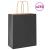 Pungi de hârtie 250 buc cu mânere negre 18x8x22 cm GartenMobel Dekor