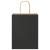 Pungi de hârtie 250 buc cu mânere negre 21x11x28 cm GartenMobel Dekor