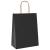 Pungi de hârtie 250 buc cu mânere negre 21x11x28 cm GartenMobel Dekor