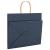 Pungi de hârtie 250 buc cu mânere Albastre 32x22x28 cm GartenMobel Dekor