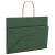 Pungi de hârtie 250 buc cu mânere verde 32x17x25 cm GartenMobel Dekor