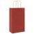 Pungi de hârtie 250 buc cu mânere roșii 21x11x36 cm GartenMobel Dekor