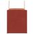 Pungi de hârtie 250 buc cu mânere roșii 32x22x24 cm GartenMobel Dekor