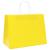 Pungi de hârtie 50 buc cu mânere galbene 32x17x25 cm GartenMobel Dekor