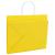 Pungi de hârtie 50 buc cu mânere galbene 32x22x24 cm GartenMobel Dekor