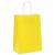Pungi de hârtie 250 buc cu mânere galbene 15x8x21 cm GartenMobel Dekor
