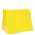 Pungi de hârtie 250 buc cu mânere galbene 32x22x24 cm GartenMobel Dekor