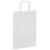 Pungi de hârtie 50 buc cu mânere albe 21x11x31 cm GartenMobel Dekor