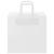Pungi de hârtie 50 buc cu mânere albe 26x17x25 cm GartenMobel Dekor