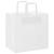 Pungi de hârtie 50 buc cu mânere albe 26x17x25 cm GartenMobel Dekor