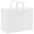 Pungi de hârtie 50 buc cu mânere albe 32x17x25 cm GartenMobel Dekor