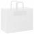 Pungi de hârtie 50 buc cu mânere albe 32x17x25 cm GartenMobel Dekor