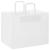 Pungi de hârtie 50 buc cu mânere albe 32x22x24 cm GartenMobel Dekor