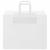 Pungi de hârtie 50 buc cu mânere albe 32x22x24 cm GartenMobel Dekor