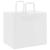 Pungi de hârtie 50 buc cu mânere albe 32x22x28 cm GartenMobel Dekor