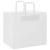 Pungi de hârtie 50 buc cu mânere albe 32x22x28 cm GartenMobel Dekor