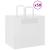 Pungi de hârtie 50 buc cu mânere albe 32x22x28 cm GartenMobel Dekor