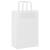 Pungi de hârtie 250 buc cu mânere albe 21x11x31 cm GartenMobel Dekor
