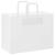 Pungi de hârtie 250 buc cu mânere albe 32x17x25 cm GartenMobel Dekor