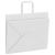 Pungi de hârtie 250 buc cu mânere albe 32x22x24 cm GartenMobel Dekor