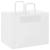 Pungi de hârtie 250 buc cu mânere albe 32x22x24 cm GartenMobel Dekor