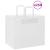 Pungi de hârtie 250 buc cu mânere albe 32x22x28 cm GartenMobel Dekor