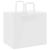 Pungi de hârtie 250 buc cu mânere albe 32x22x28 cm GartenMobel Dekor