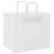 Pungi de hârtie 250 buc cu mânere albe 32x22x28 cm GartenMobel Dekor