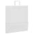 Pungi de hârtie 250 buc cu mânere albe 45x17x48 cm GartenMobel Dekor