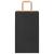 Pungi de hârtie 250 buc cu mânere negre 21x11x36 cm GartenMobel Dekor