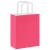 Pungi de hârtie 250 buc cu mânere roz 18x8x22 cm GartenMobel Dekor