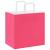 Pungi de hârtie 250 buc cu mânere roz 26x17x25 cm GartenMobel Dekor