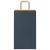 Pungi de hârtie 250 buc cu mânere Albastre 21x11x36 cm GartenMobel Dekor