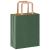 Pungi de hârtie 250 buc cu mânere verde 18x8x22 cm GartenMobel Dekor