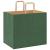 Pungi de hârtie 250 buc cu mânere verde 32x22x28 cm GartenMobel Dekor