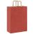 Pungi de hârtie 250 buc cu mânere roșii 26x12x35 cm GartenMobel Dekor