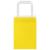 Pungi de hârtie 250 buc cu mânere galbene 15x8x21 cm GartenMobel Dekor