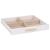Cutie de bijuterii 3 straturi alb 23x20,5x14 cm GartenMobel Dekor