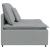 Modul central canapea modulară cu perne, gri deschis, 100 cm GartenMobel Dekor