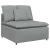 Modul central canapea modulară cu perne, gri deschis, 100 cm GartenMobel Dekor