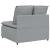 Modul central canapea modulară cu perne, gri deschis, 100 cm GartenMobel Dekor