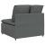 Modul central canapea modulară cu perne gri închis 100 cm GartenMobel Dekor