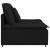 Modul central de canapea modulară cu perne, negru, 100 cm GartenMobel Dekor
