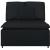 Modul central de canapea modulară cu perne, negru, 100 cm GartenMobel Dekor
