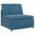 Modul central canapea modulară cu perne, albastru, 100 cm GartenMobel Dekor