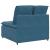Modul central canapea modulară cu perne, albastru, 100 cm GartenMobel Dekor