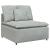 Modul central canapea modulară cu perne, gri deschis, 100 cm GartenMobel Dekor