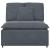 Modul central canapea modulară cu perne gri închis 100 cm GartenMobel Dekor
