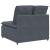 Modul central canapea modulară cu perne gri închis 100 cm GartenMobel Dekor